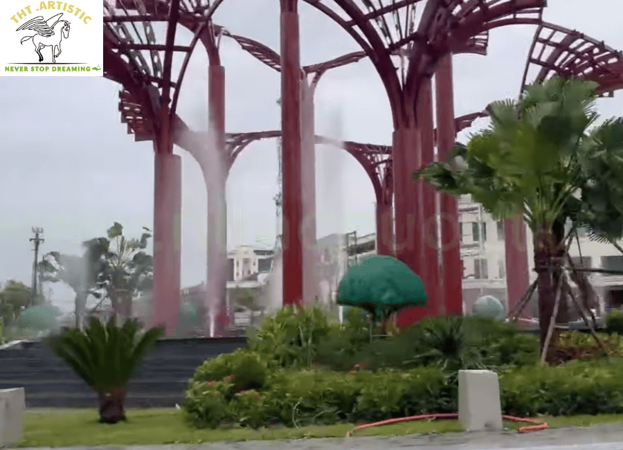 Đài Phun Nước Vòng Xuyến Vincom Hà Tĩnh