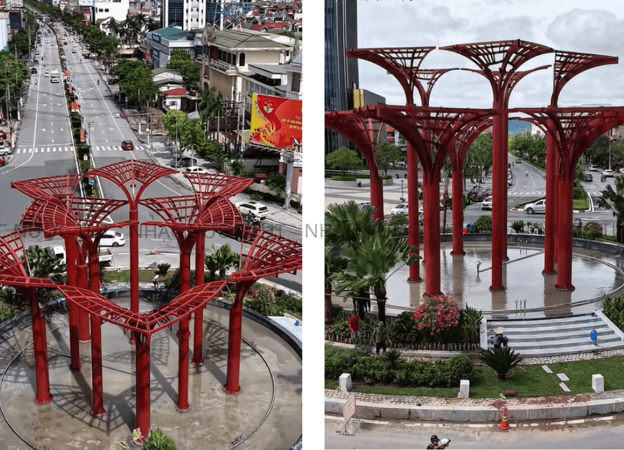 ĐÀI PHUN NƯỚC VÒNG XUYẾN VINCOM THÀNH PHỐ HÀ TĨNH