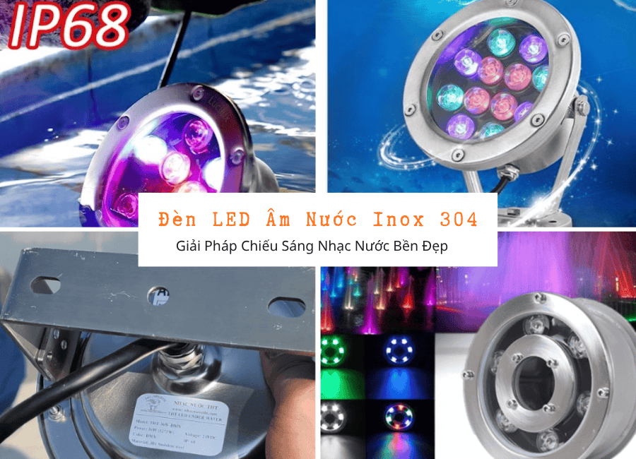 Đèn LED Âm Nước Inox 304