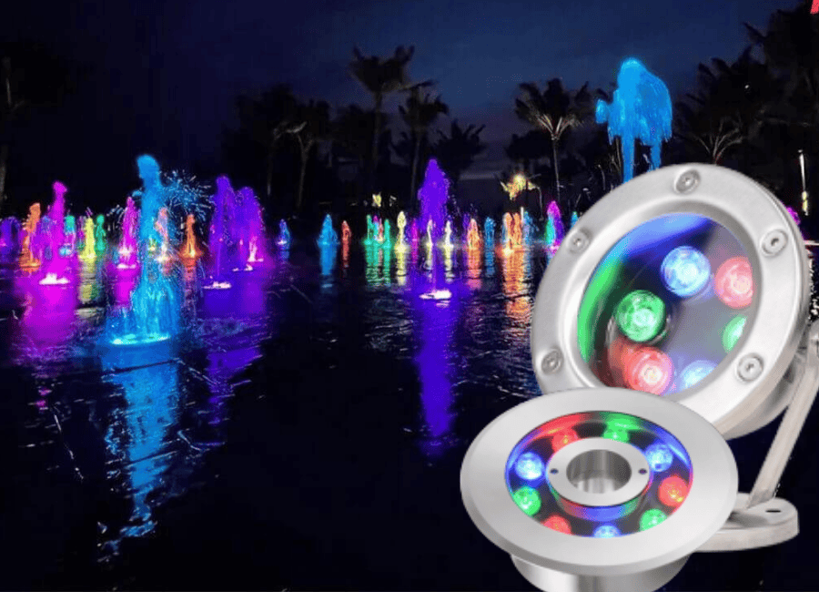 Đèn LED Nhạc Nước Âm Sàn 