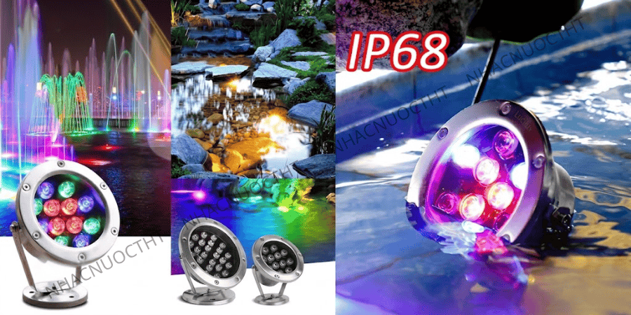 Đèn LED Nhạc Nước Inox 304