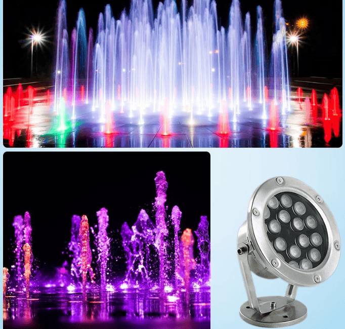 Đèn LED Nhạc Nước Inox 304