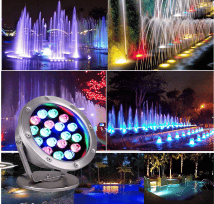 Đèn LED Nhạc Nước Inox 304