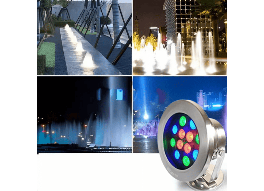 Đèn LED Nhạc Nước Inox 304