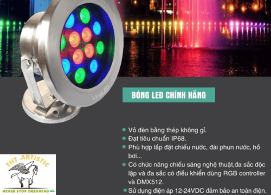 Đèn LED RGB âm nước