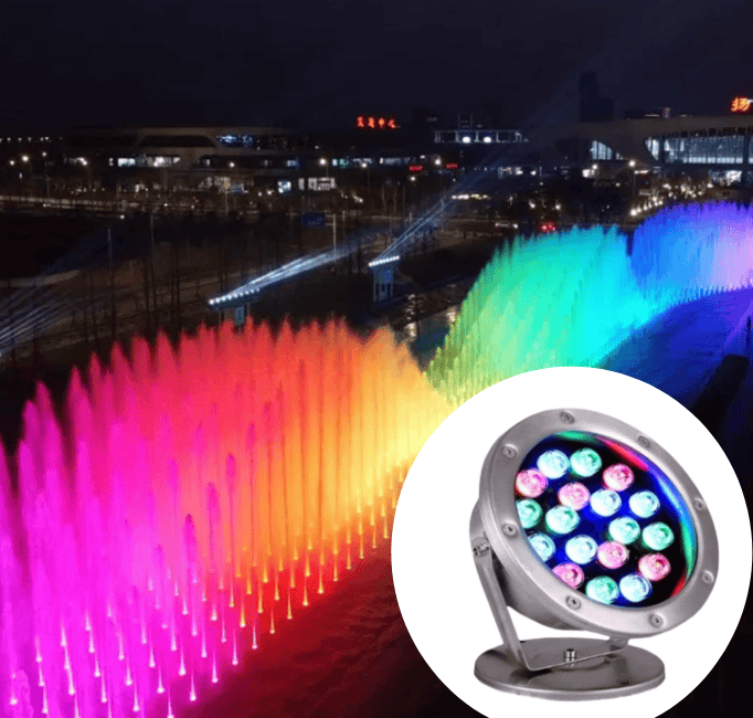 Đèn Thả Chìm 18W Inox 304