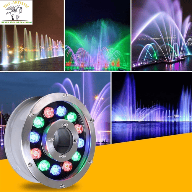 Đèn led âm nước đổi màu