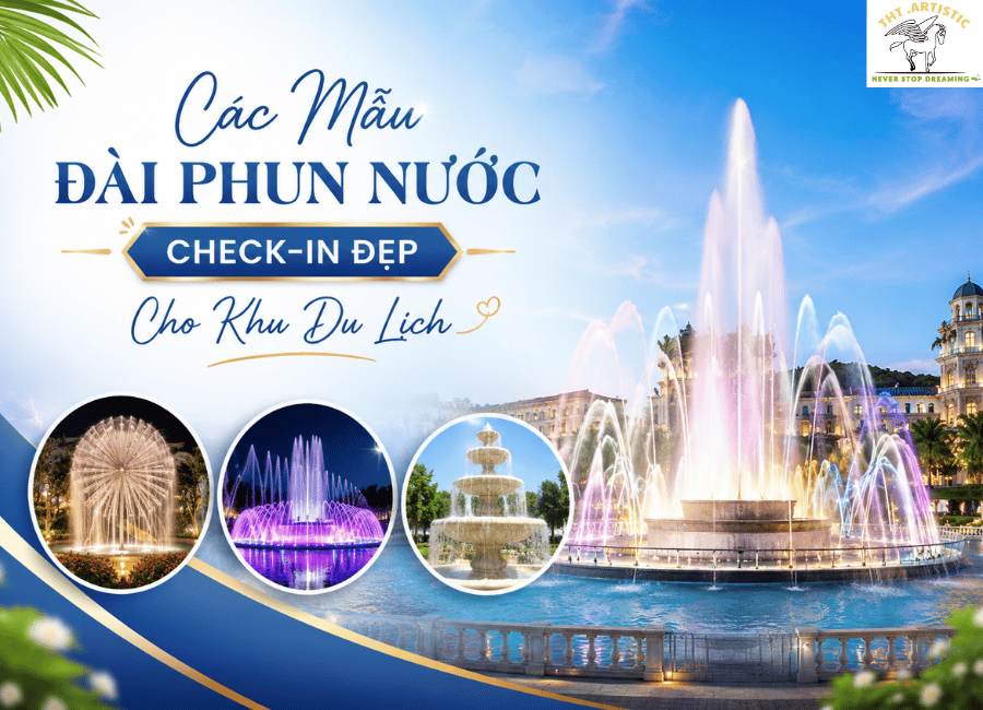 đài phun nước check-in