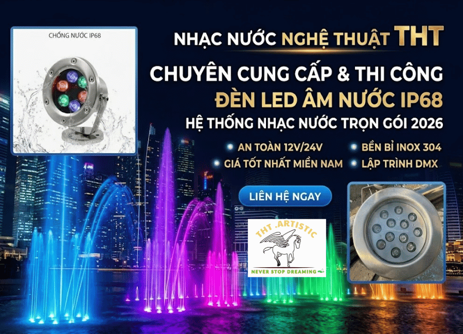 Đèn LED âm nước IP68 