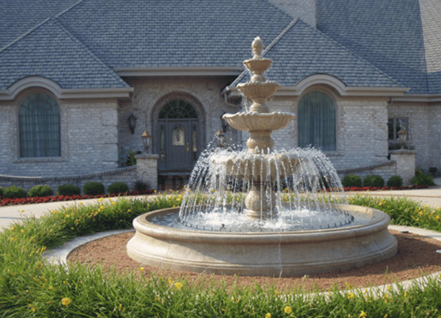 Bí mật làm đẹp không gian biệt thự với đài phun nước sang trọng