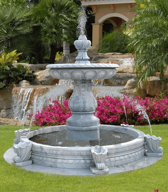 Bí mật làm đẹp không gian biệt thự với đài phun nước sang trọng