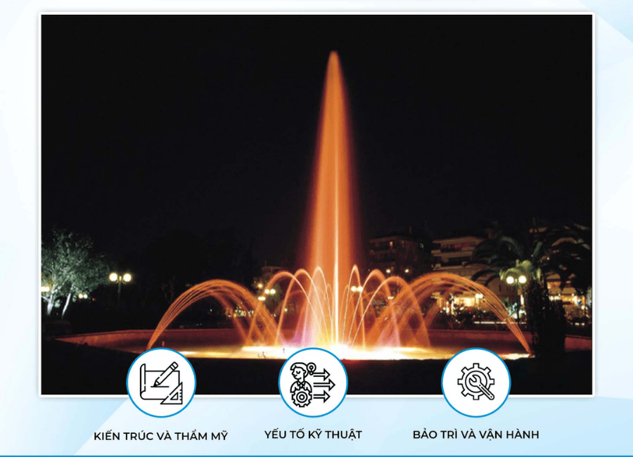 Lắp đặt nhạc nước sân khấu 