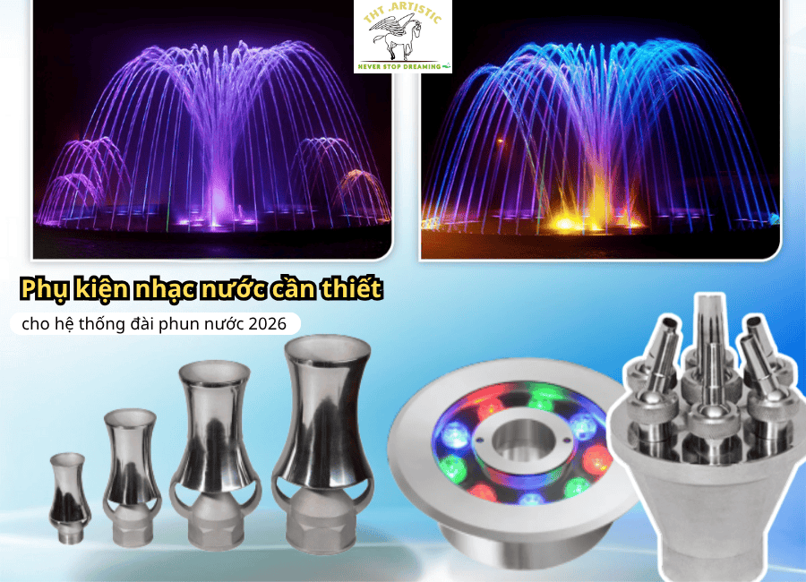 Phụ kiện nhạc nước cần thiết  cho đài phun nước 8