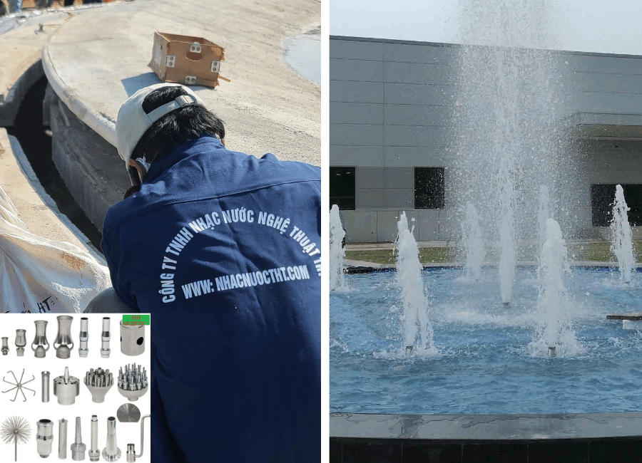Thi công lắp đặt vòi phun nước chuyên nghiệp 