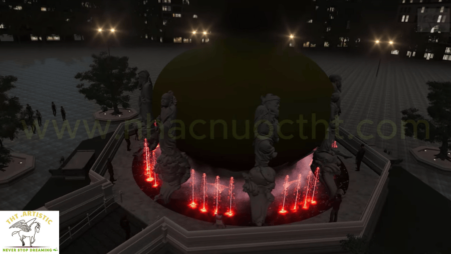 Thiết Kế 3D Nhạc Nước Tượng Hồ Lô Sơn Tiên