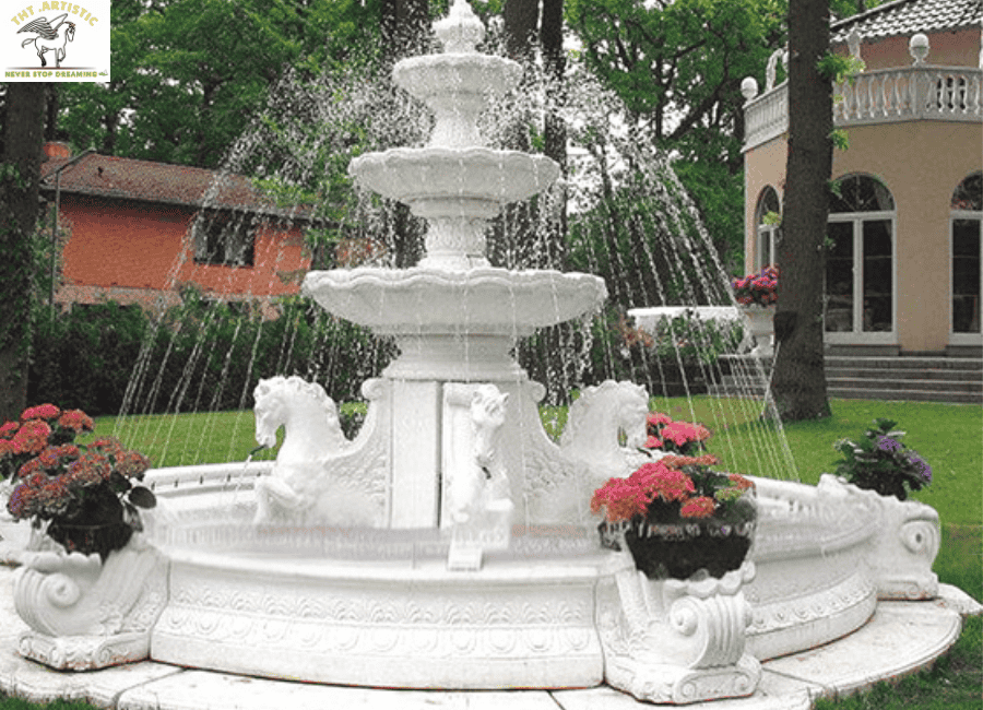 Thiết kế lắp đặt đài phun nước phong thủy trong nhà