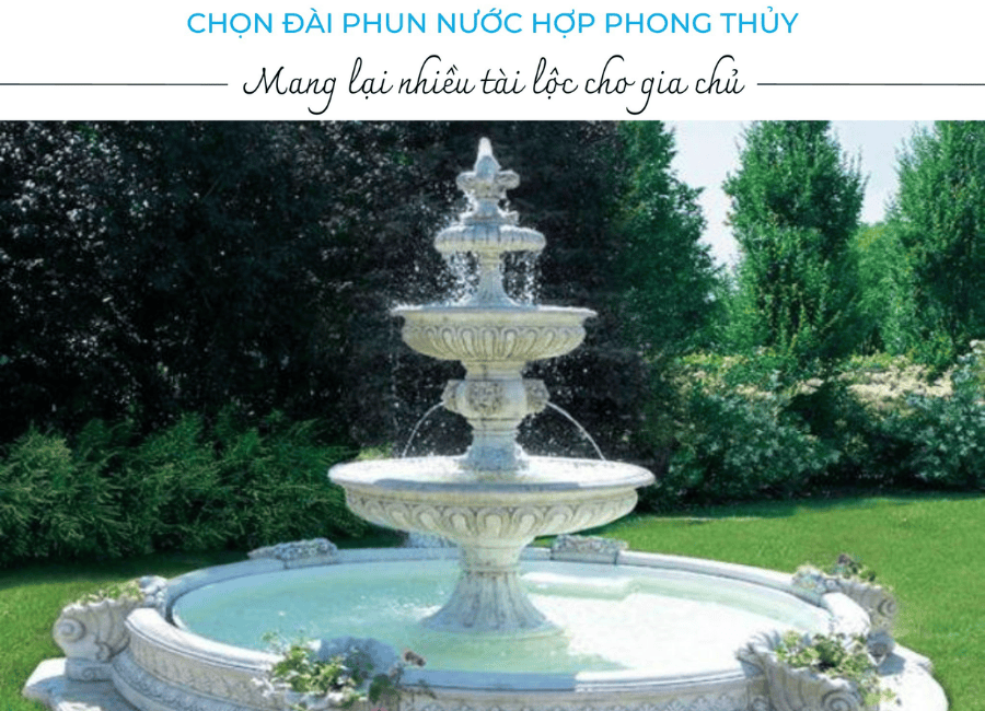 Thiết kế lắp đặt đài phun nước phong thủy trong nhà