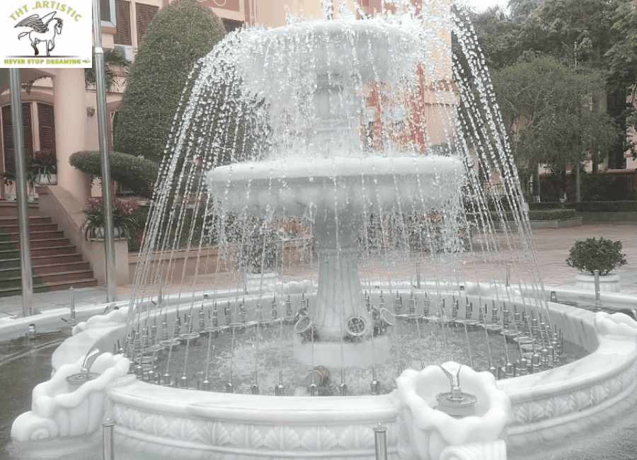 Thiết kế lắp đặt đài phun nước phong thủy trong nhà