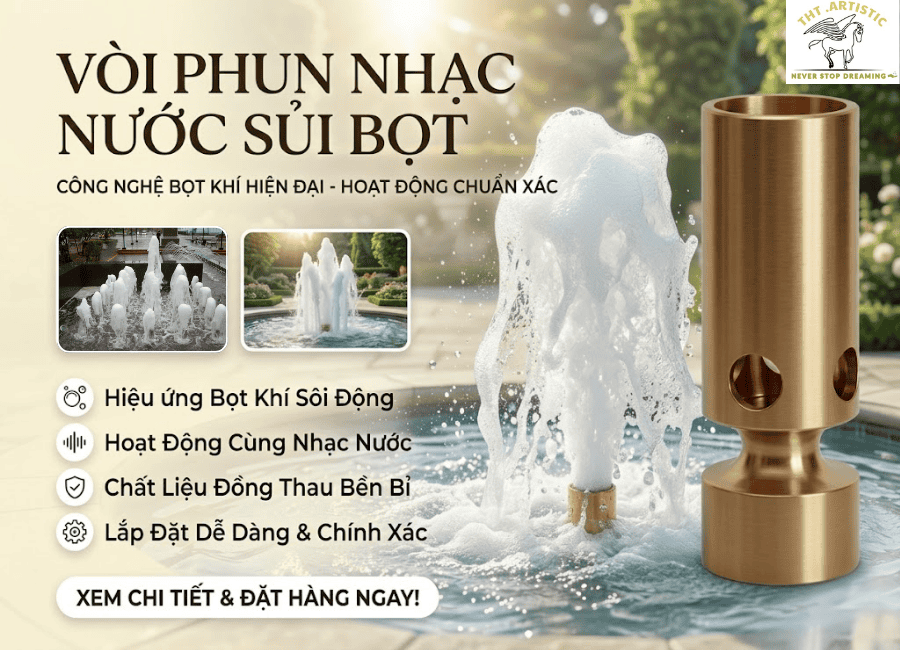 Vòi Phun nhạc nước Sủi Bọt