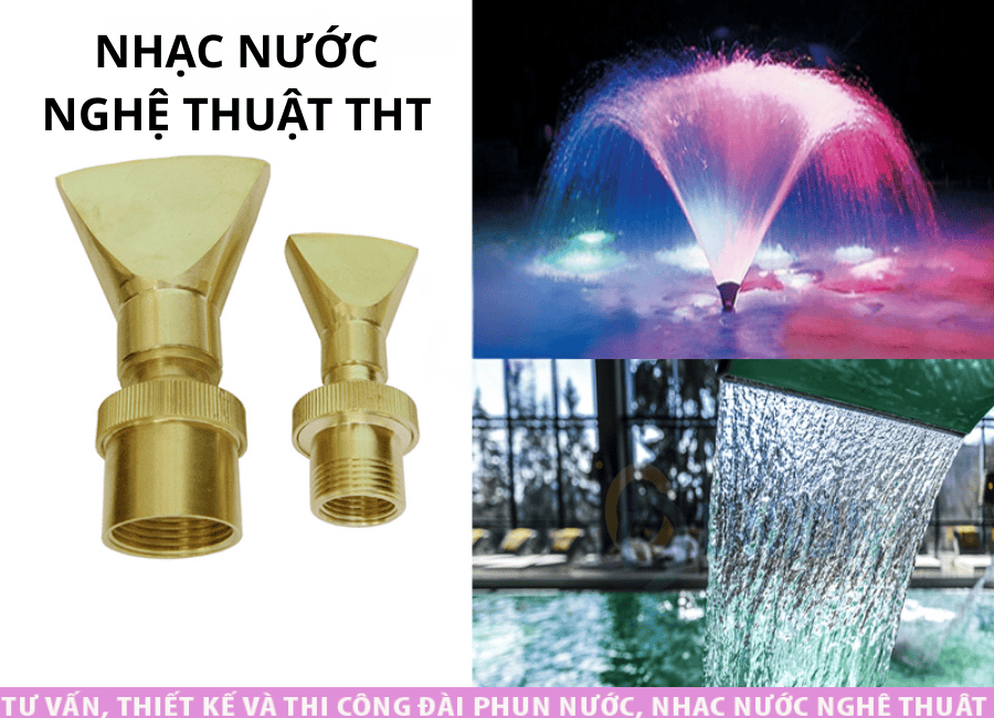 Vòi Phun Fan Jet cho đài phun nước