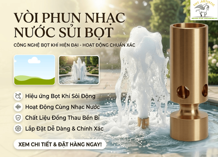 Vòi Phun nhạc nước Sủi Bọt