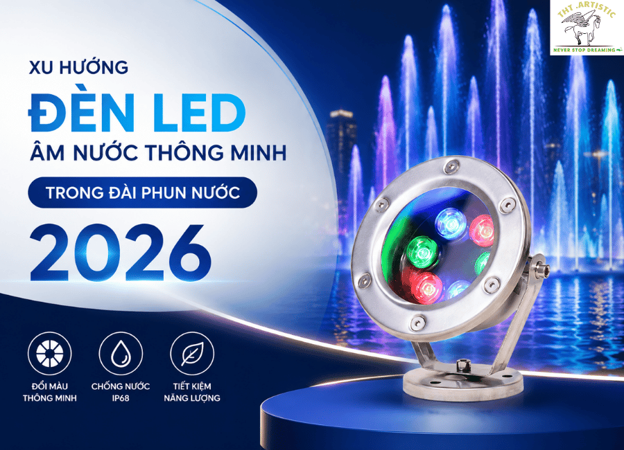 đèn LED âm nước thông minh