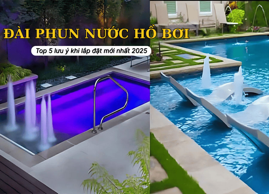 Top 5 lưu ý khi lắp đặt đài phun nước